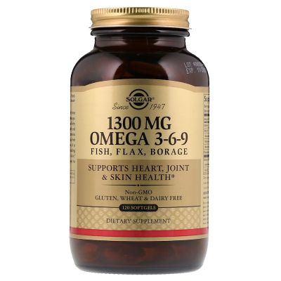 Solgar Efa 1300 Mg Omega 3-6-9 Softgels 120's