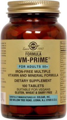 Solgar Formula VM-Prime 100 Tablets (For Adults 50+)