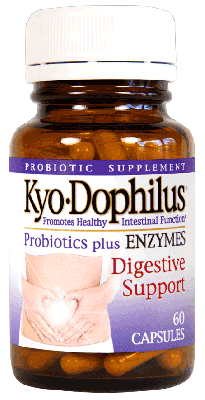 Kyolic Kyo-Dophilus Probiotics Plus Enzymes - 60 Capsules