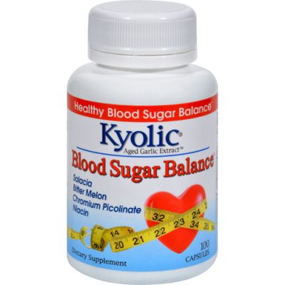 Kyolic Aged Garlic Extract Formula 112, Blood Sugar Balance, 100 Capsules