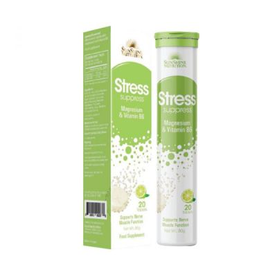 Sunshine Nutrition Stress Support Effervescent Lemon 20 Tablets