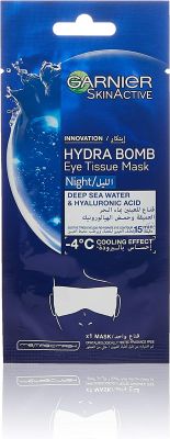 Garnier Skinactive Night Eye Tissue Mask With Deep Sea Water & Hyaluronic Acid For Tired Eyelids 6gr