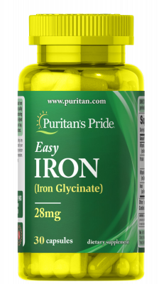 Puritan's Pride Easy Iron 28mg Capsule 30S