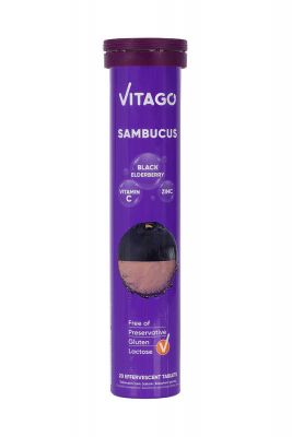 Vitago Sambucus Blackberry Effervescent Tablet 20'S