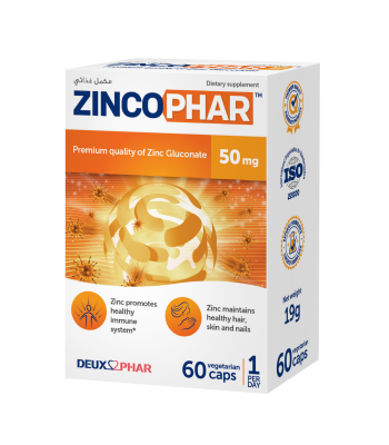 Zincophar 50mg Vegetarian Capsule 60'S